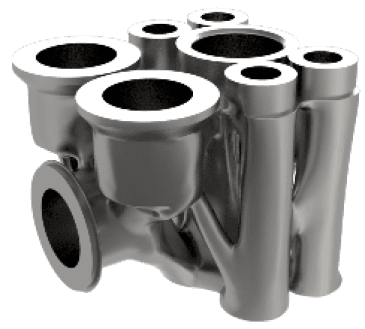 Metal 3d printed part